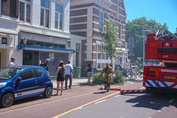 Brand op balkon van bovenwoning