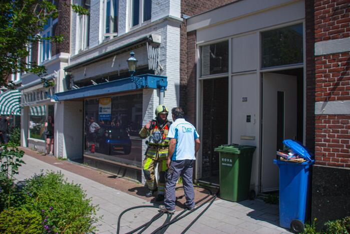 Brand op balkon van bovenwoning