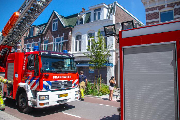 Brand op balkon van bovenwoning