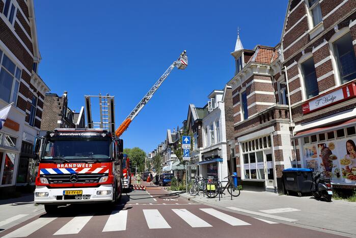 Brand op balkon van bovenwoning
