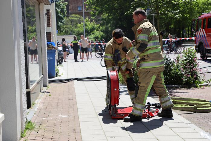 Brand op balkon van bovenwoning