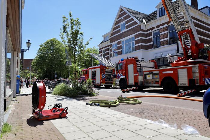 Brand op balkon van bovenwoning