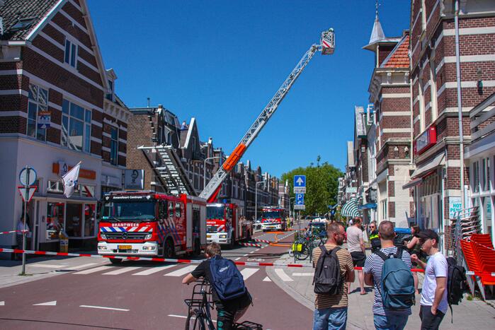 Brand op balkon van bovenwoning