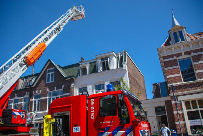 Brand op balkon van bovenwoning