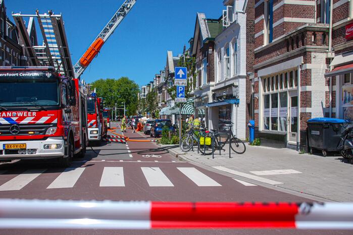 Brand op balkon van bovenwoning
