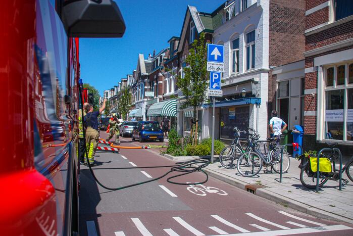 Brand op balkon van bovenwoning