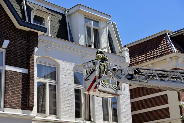Brand op balkon van bovenwoning