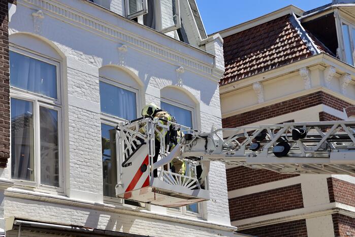 Brand op balkon van bovenwoning