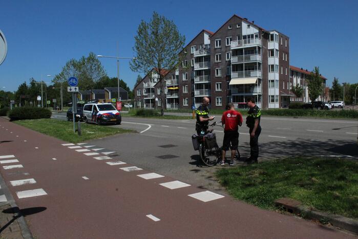 Fietsster gewond bij aanrijding