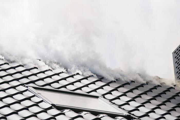 Brand in zonnenpanelen van woningen