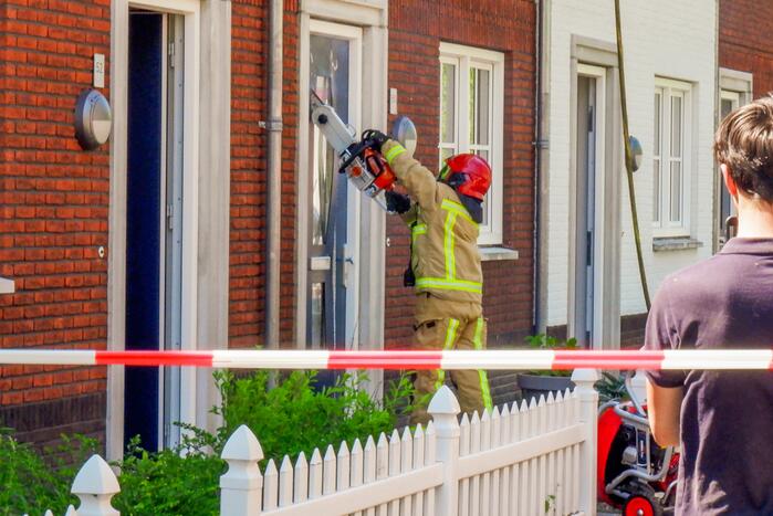 Brand in zonnenpanelen van woningen