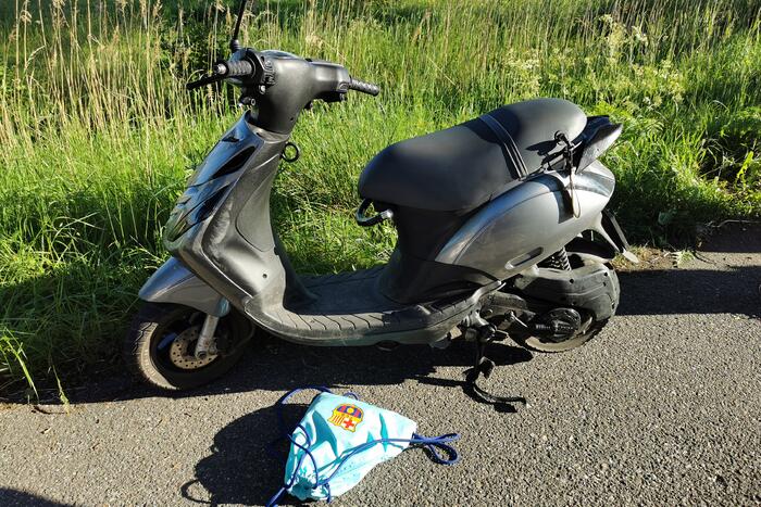 Ongeval tussen scooter en wielrenner