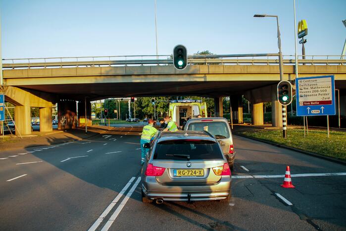 Twee gewonden bij ongeval voor verkeerslicht
