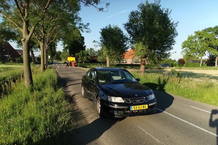 Auto belandt in sloot na ongeval