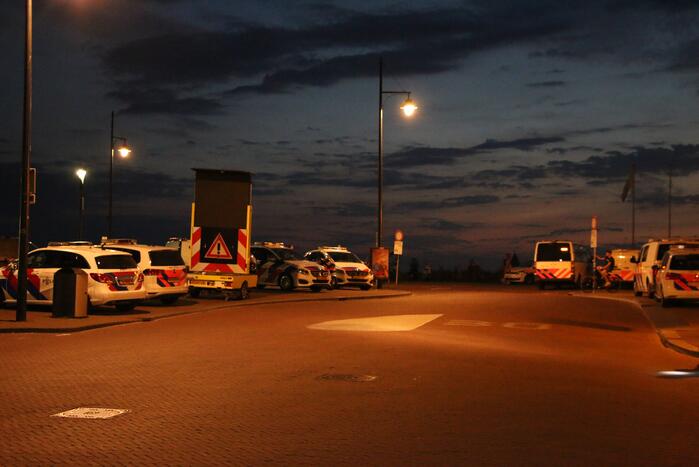 Grote politie inzet op het strand
