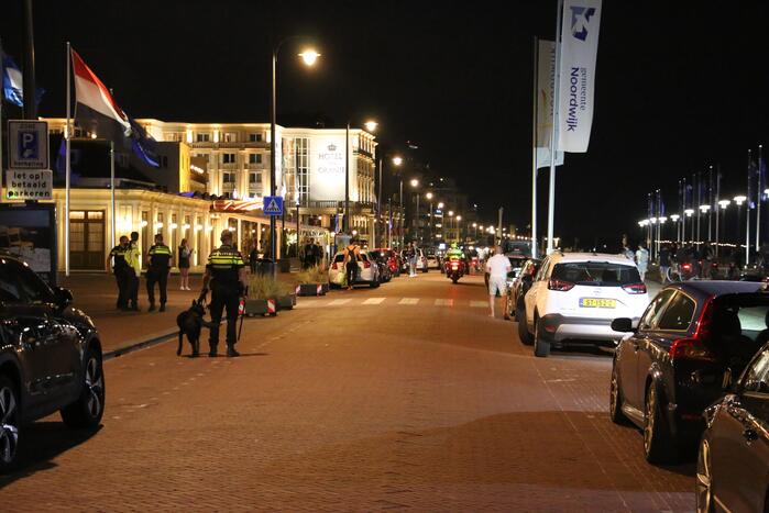 Grote politie inzet op het strand