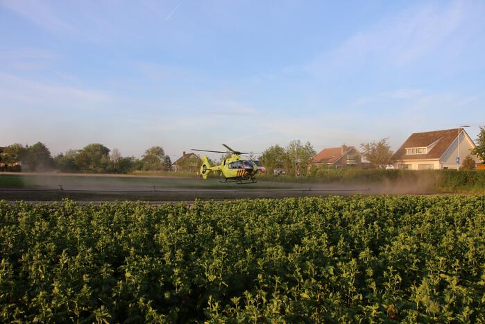 Scooterrijder zwaargewond na val