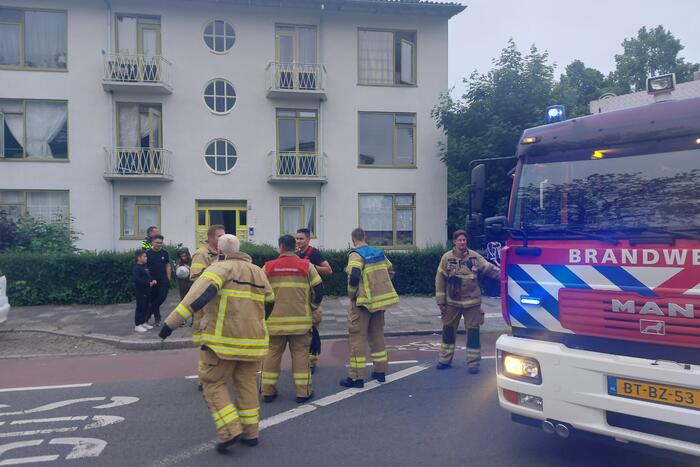 Brand in woning snel geblust