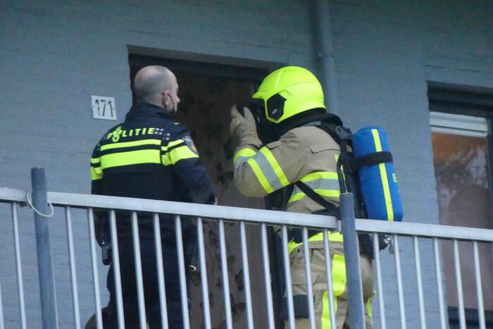 Een persoon gewond bij keukenbrand