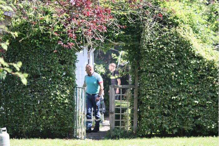 Gewonde bij brand op volkstuinencomplex