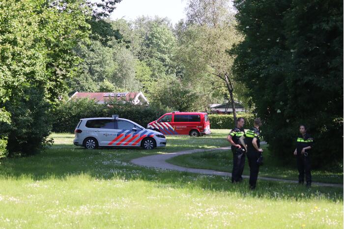 Gewonde bij brand op volkstuinencomplex