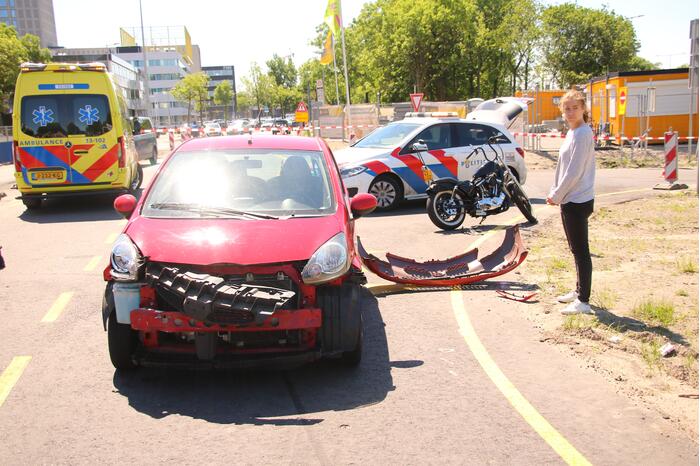 Motorrijder gewond bij botsing met auto