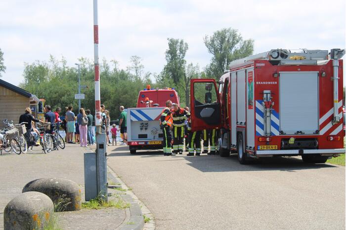 Hevige brand in motorboot