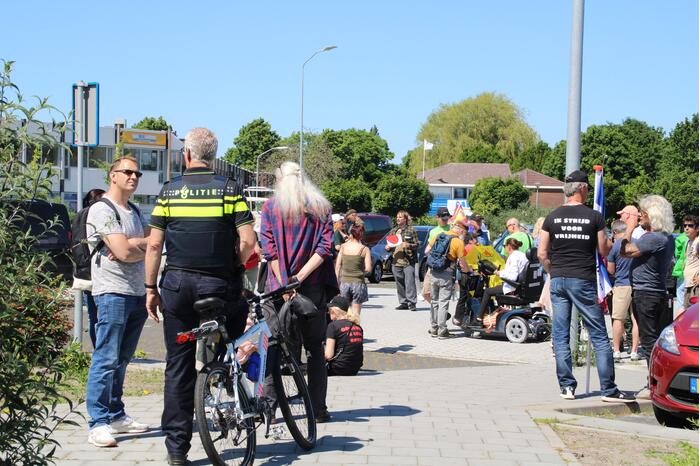 Demonstratie tegen coronaregels en vaccinatie