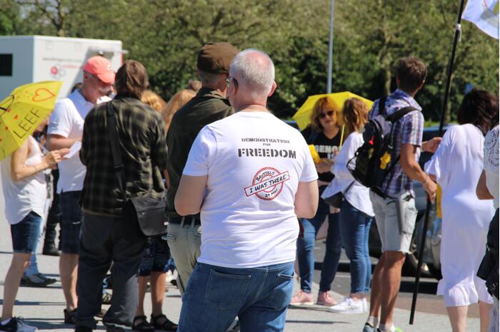 Demonstratie tegen coronaregels en vaccinatie