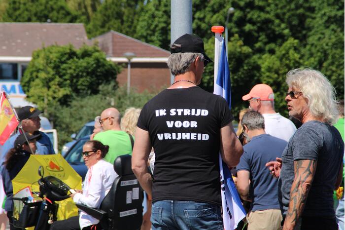 Demonstratie tegen coronaregels en vaccinatie