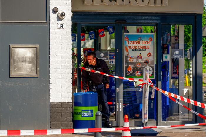 Plofkraak geldautomaat, EOD doet onderzoek naar achtergebleven explosieven