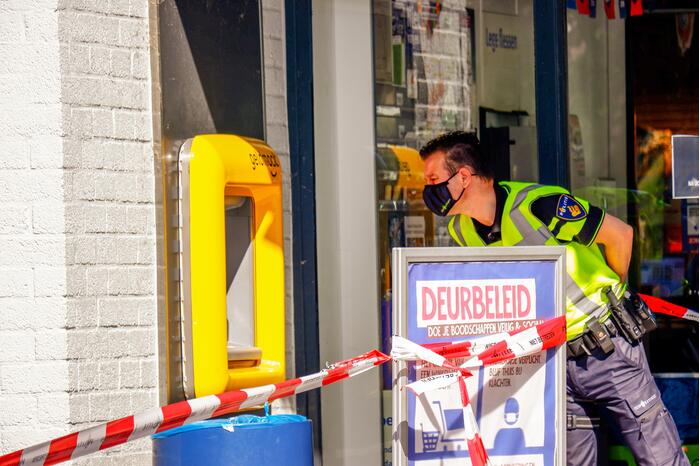Plofkraak geldautomaat, EOD doet onderzoek naar achtergebleven explosieven