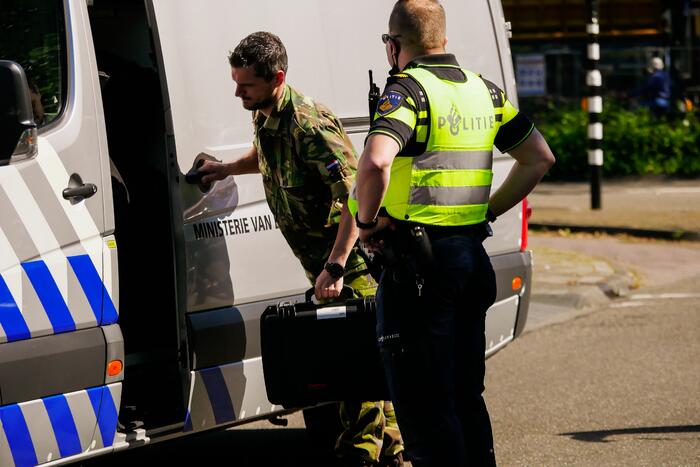 Plofkraak geldautomaat, EOD doet onderzoek naar achtergebleven explosieven