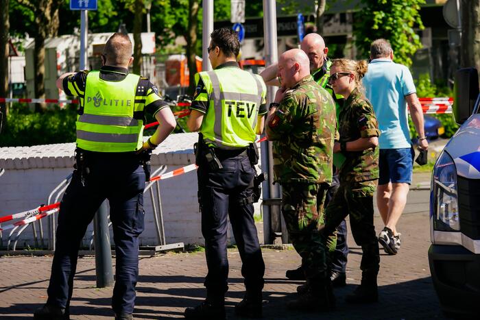 Plofkraak geldautomaat, EOD doet onderzoek naar achtergebleven explosieven