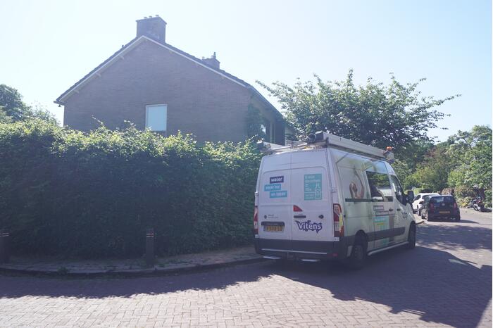 Stoep opengebroken door waterlekkage