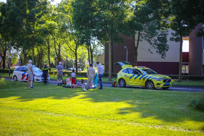 Maaltijd bezorger gaat onderuit