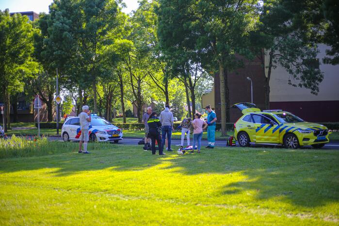 Maaltijd bezorger gaat onderuit