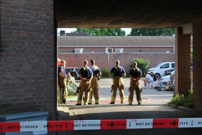 Poeder in brievenbus flatgebouw