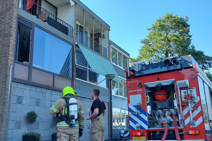 Brand in afzuigkap van flatwoning