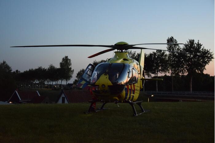 Personen raken te water na incident