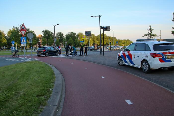 #Almere Scooter flink beschadigd na ongeval met auto Hospitaalweg Almere.