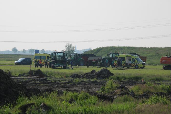 Gewonde bij ongeval met landbouwvoertuig
