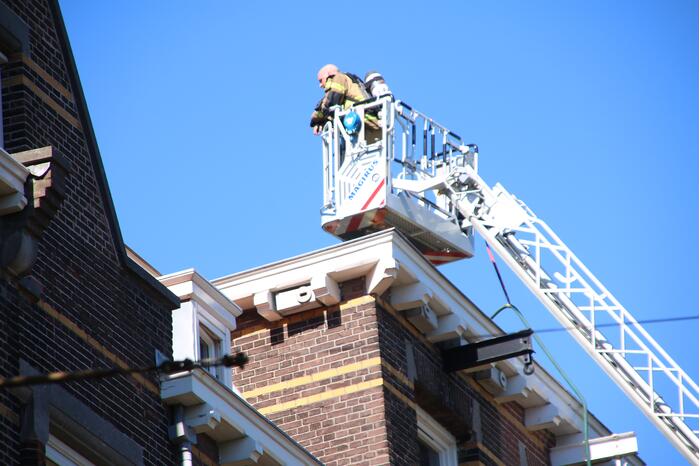 Veel rook bij brand in woning