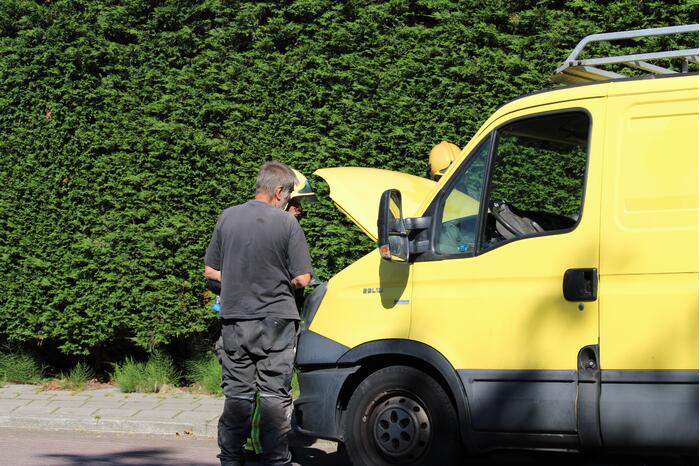 Onderzoek naar mogelijke brand in bestelbus