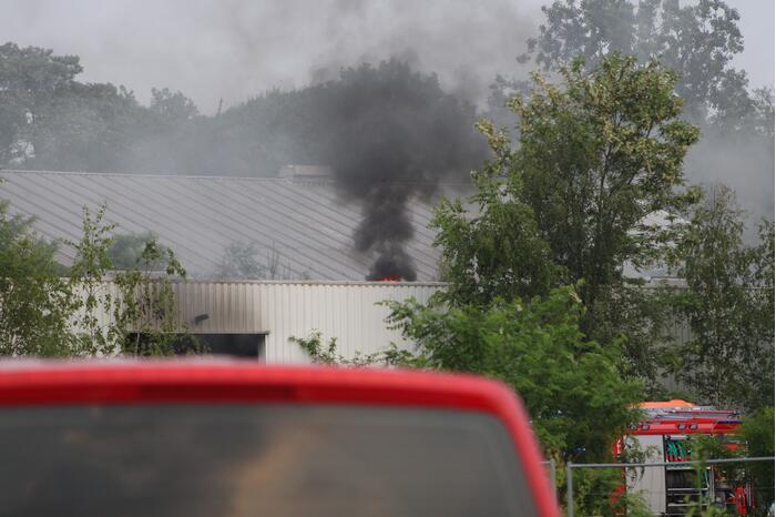 Uitslaande brand in loods waar drugsafval werd gevonden