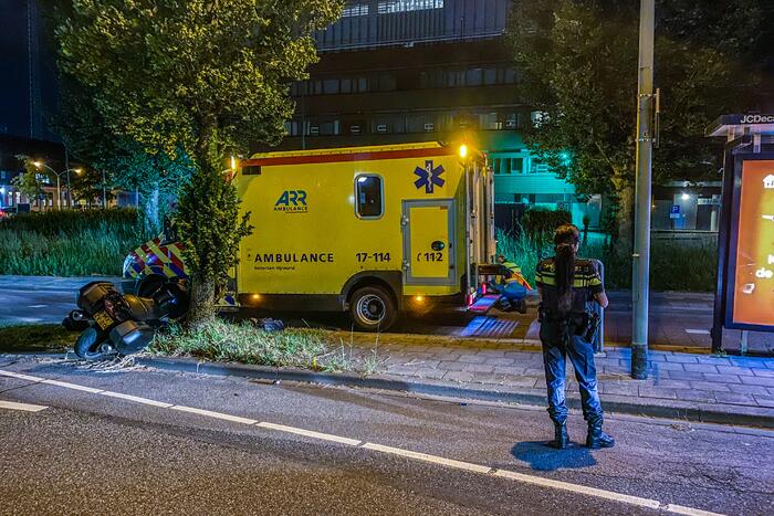 Motorrijder gewond na ongeval met voertuig