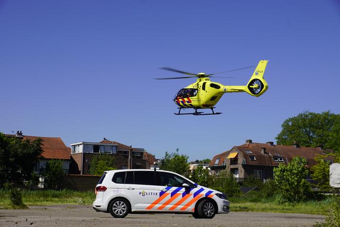 Traumahelikopter landt voor incident