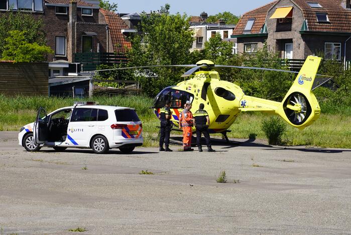 Traumahelikopter landt voor incident