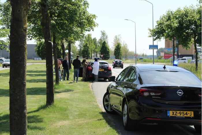 Fietser aangereden op kruising