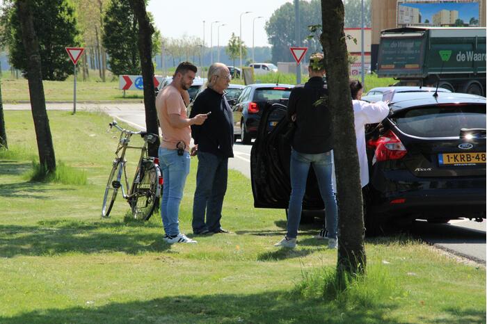 Fietser aangereden op kruising